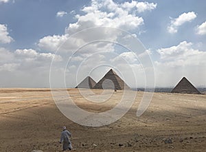 Man and the Pyramid photo